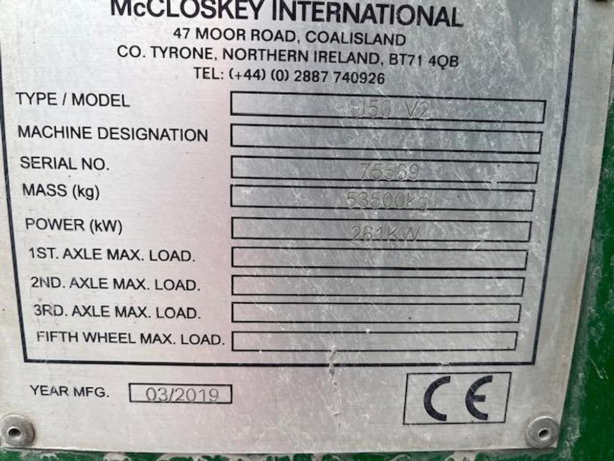 2019 McCloskey J50 - Krossverk: bild 5 2019 McCloskey J50 - Krossverk: bild 5
