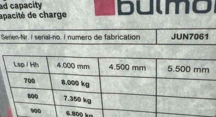 Sidlastare Bulmor JDQs 80/14/40 // Perfect Condition // Low mast: bild 16