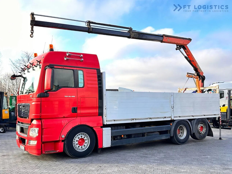 MAN TGX 26.480 Ciężarówka burtowa MAN TGX 26.480 6X2 / PALFINGER PK9002-EH B Crane / 80% Michelin Tire Dodać do ulubionych - Kranbil: bild 1 MAN TGX 26.480 Ciężarówka burtowa MAN TGX 26.480 6X2 / PALFINGER PK9002-EH B Crane / 80% Michelin Tire Dodać do ulubionych - Kranbil: bild 1
