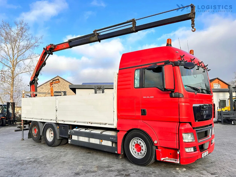 MAN TGX 26.480 Ciężarówka burtowa MAN TGX 26.480 6X2 / PALFINGER PK9002-EH B Crane / 80% Michelin Tire Dodać do ulubionych - Kranbil: bild 5 MAN TGX 26.480 Ciężarówka burtowa MAN TGX 26.480 6X2 / PALFINGER PK9002-EH B Crane / 80% Michelin Tire Dodać do ulubionych - Kranbil: bild 5