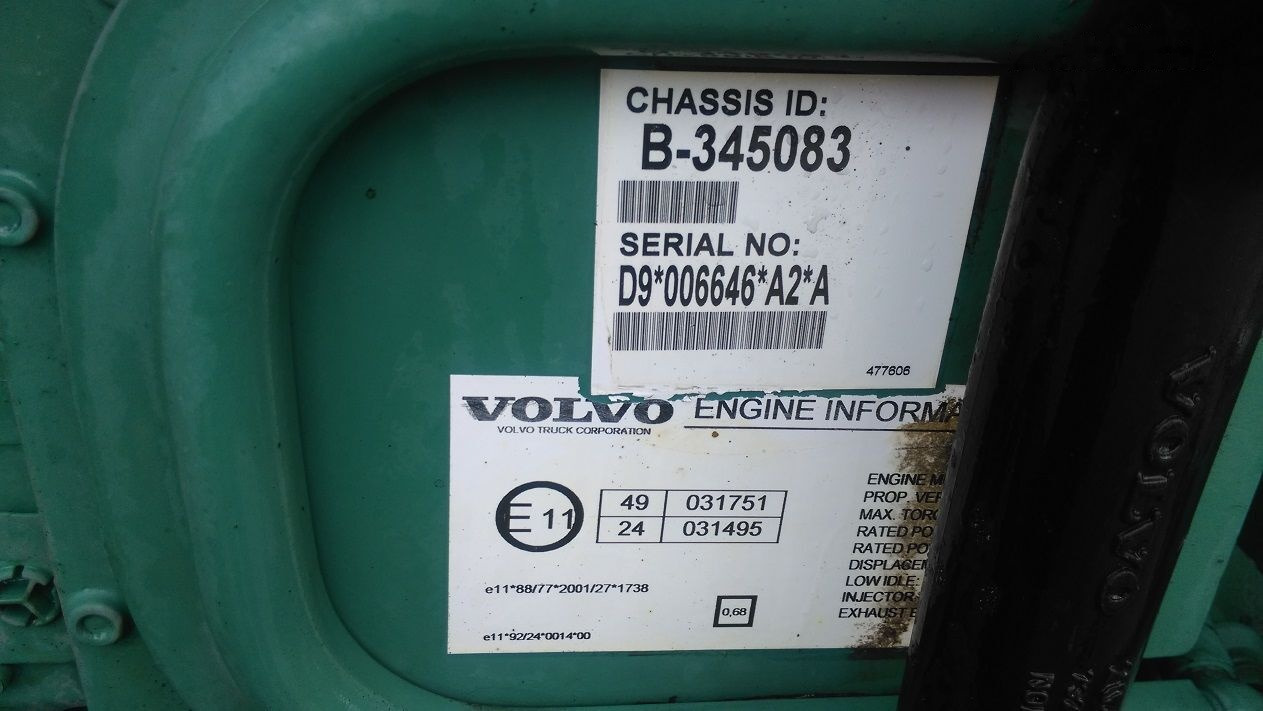 Volvo D9A 260 300 340 Volvo FM - Motor för Lastbil: bild 4 Volvo D9A 260 300 340 Volvo FM - Motor för Lastbil: bild 4