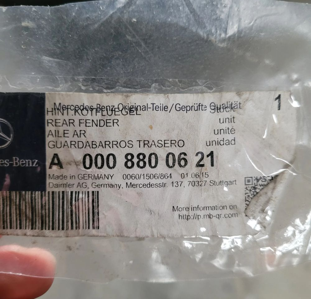 BŁOTNIK MERCEDES ACTROS NOWY ORYGINAŁ A0008800621 CHWALIM116 - Karosseri och exteriör för Lastbil: bild 5 BŁOTNIK MERCEDES ACTROS NOWY ORYGINAŁ A0008800621 CHWALIM116 - Karosseri och exteriör för Lastbil: bild 5