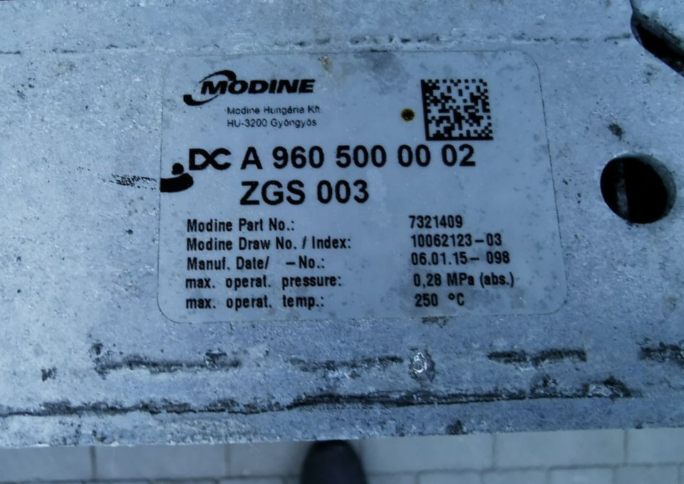 INTERCOOLER MERCREES ACTROS MP4 A9605000002 - Intercooler: bild 3 INTERCOOLER MERCREES ACTROS MP4 A9605000002 - Intercooler: bild 3