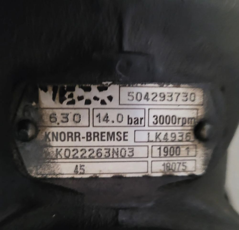 KOMPRESOR IVECO ORYGINAŁ 504293730 CHWALIM116 - Kompressor för Lastbil: bild 3 KOMPRESOR IVECO ORYGINAŁ 504293730 CHWALIM116 - Kompressor för Lastbil: bild 3