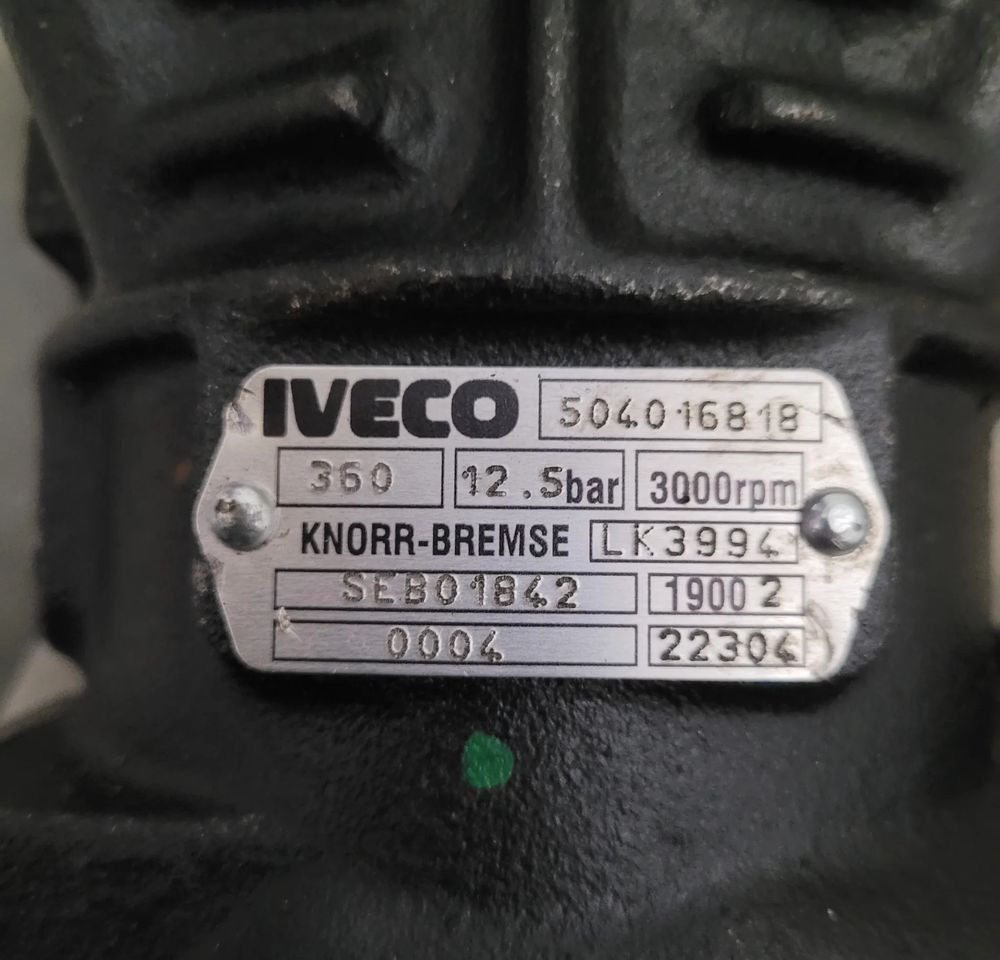 KOMPRESOR IVECO ORYGINAŁ OM 504016818 CHWALIM116 - Kompressor för Lastbil: bild 2 KOMPRESOR IVECO ORYGINAŁ OM 504016818 CHWALIM116 - Kompressor för Lastbil: bild 2