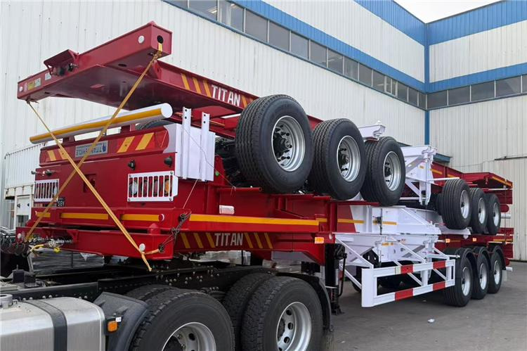 TITAN 3 Axle 40ft Container Chassis Trailer for Sale In Guam - Chassi semitrailer: bild 4 TITAN 3 Axle 40ft Container Chassis Trailer for Sale In Guam - Chassi semitrailer: bild 4