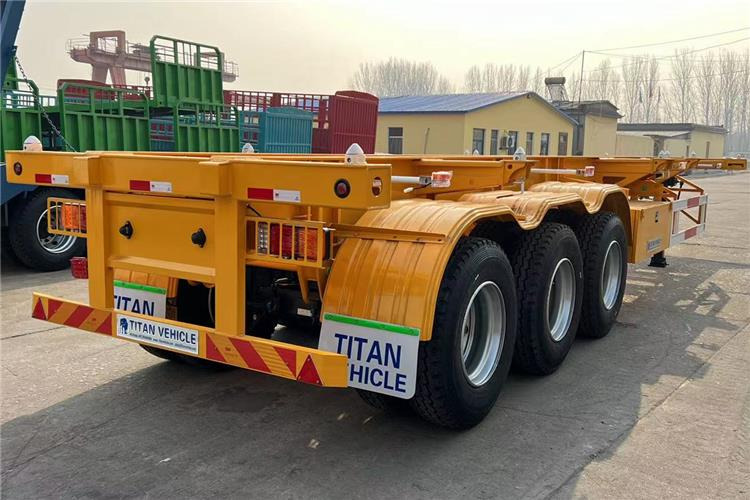 TITAN 3 Axle Container Skeletal Trailer with Air Suspension for Sale In Aruba - Chassi semitrailer: bild 3 TITAN 3 Axle Container Skeletal Trailer with Air Suspension for Sale In Aruba - Chassi semitrailer: bild 3