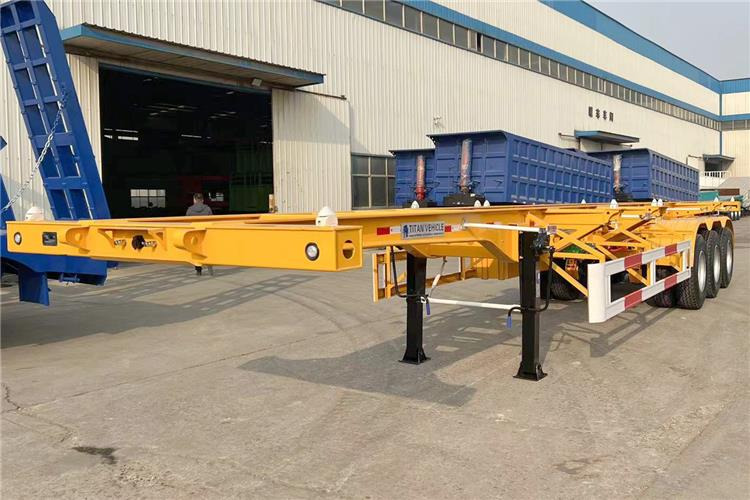 TITAN 3 Axle Container Skeletal Trailer with Air Suspension for Sale In Aruba - Chassi semitrailer: bild 1 TITAN 3 Axle Container Skeletal Trailer with Air Suspension for Sale In Aruba - Chassi semitrailer: bild 1