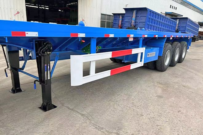 TITAN 3 Axle Flatbed Semi Trailer Manufacturers for Sale in Ghana - Flaktrailer: bild 2 TITAN 3 Axle Flatbed Semi Trailer Manufacturers for Sale in Ghana - Flaktrailer: bild 2