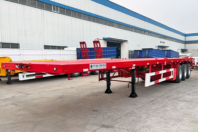 TITAN 3 Axle Flatbed Trailer for Sale in Senegal - Flaktrailer: bild 4 TITAN 3 Axle Flatbed Trailer for Sale in Senegal - Flaktrailer: bild 4