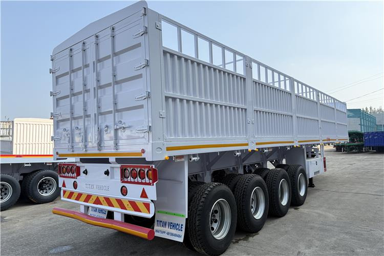 TITAN 4 Axle 80 Ton Fence Cargo Truck Trailer for Sale in Nigeria - Djurtransport semitrailer: bild 5 TITAN 4 Axle 80 Ton Fence Cargo Truck Trailer for Sale in Nigeria - Djurtransport semitrailer: bild 5