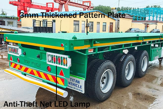 TITAN 40 Foot Tri Axle Flat Deck Trailer for Sale in Senegal - Flaktrailer: bild 4 TITAN 40 Foot Tri Axle Flat Deck Trailer for Sale in Senegal - Flaktrailer: bild 4