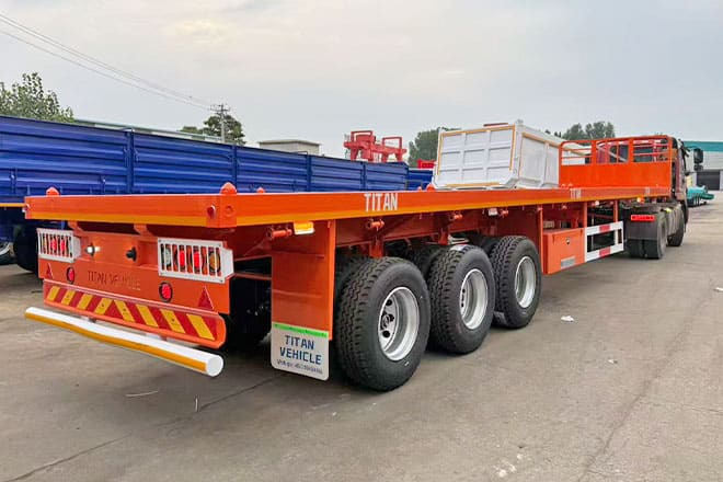 TITAN 40Ft Flatbed Trailer for Sale Price in Jamaica - Flaktrailer: bild 2 TITAN 40Ft Flatbed Trailer for Sale Price in Jamaica - Flaktrailer: bild 2