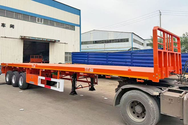 TITAN 40Ft Flatbed Trailer for Sale Price in Jamaica - Flaktrailer: bild 3 TITAN 40Ft Flatbed Trailer for Sale Price in Jamaica - Flaktrailer: bild 3