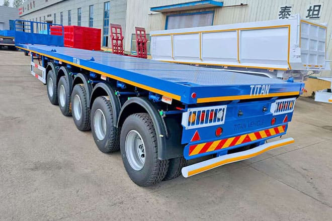TITAN 5 Axle New Flatbed Trailers for Sale in Mauritius - Flaktrailer: bild 2 TITAN 5 Axle New Flatbed Trailers for Sale in Mauritius - Flaktrailer: bild 2