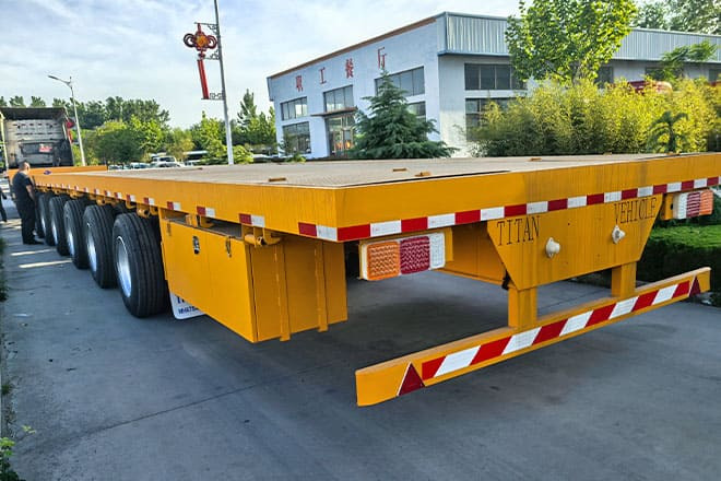 TITAN 6 Axle Extendable Semi Trailer for Sale in Saudi Arabia - Låg lastare semitrailer: bild 4 TITAN 6 Axle Extendable Semi Trailer for Sale in Saudi Arabia - Låg lastare semitrailer: bild 4