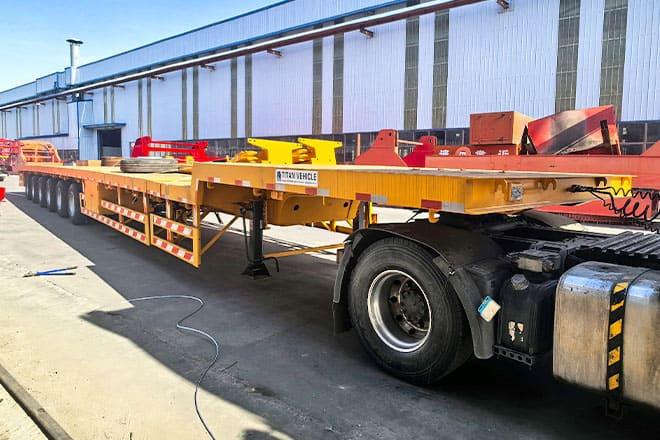 TITAN 6 Axle Extendable Semi Trailer for Sale in Saudi Arabia - Låg lastare semitrailer: bild 1 TITAN 6 Axle Extendable Semi Trailer for Sale in Saudi Arabia - Låg lastare semitrailer: bild 1