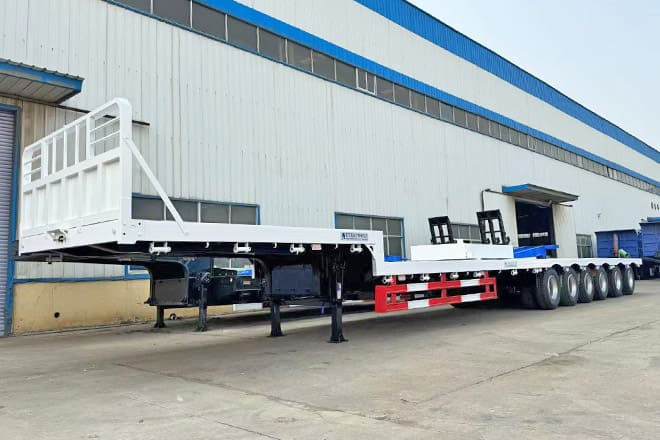 TITAN 6 Axle Step Deck Flatbed Trailer for Sale in Philippines - Flaktrailer: bild 1 TITAN 6 Axle Step Deck Flatbed Trailer for Sale in Philippines - Flaktrailer: bild 1