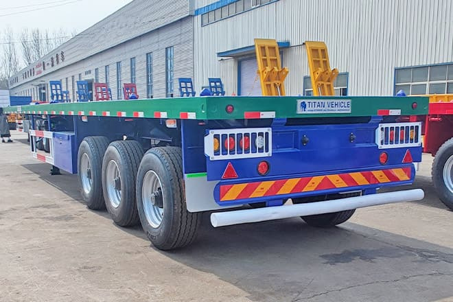 TITAN Flatbed Trailers for Semi Trucks Sizes for Sale in Guinea - Flaktrailer: bild 1 TITAN Flatbed Trailers for Semi Trucks Sizes for Sale in Guinea - Flaktrailer: bild 1