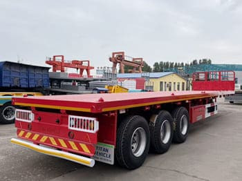TITAN Flatbed Tri Axle Truck Trailer for Sale in Tanzania - Flaktrailer: bild 2 TITAN Flatbed Tri Axle Truck Trailer for Sale in Tanzania - Flaktrailer: bild 2