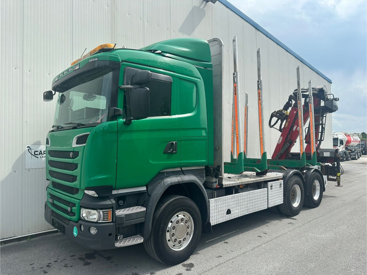 Scania R 580 V8 Penz Kran 2x Telespok - Timmerbil, Kranbil: bild 1 Scania R 580 V8 Penz Kran 2x Telespok - Timmerbil, Kranbil: bild 1