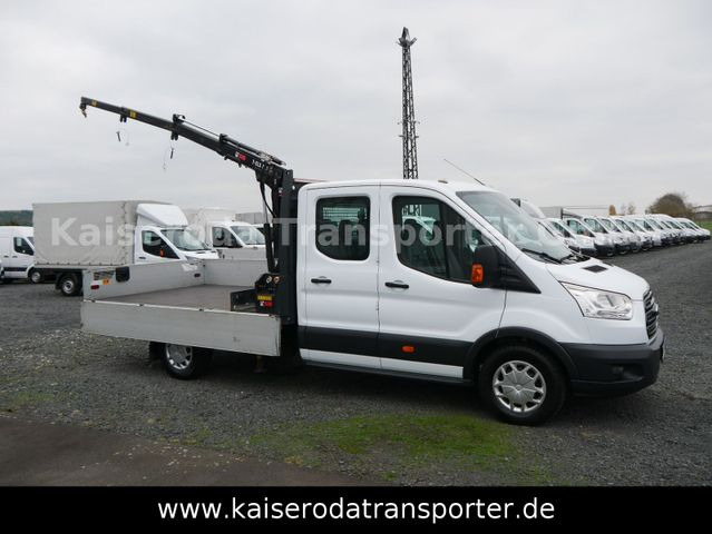 Ford Transit FT 350 L4 HA DoKa Pritsche+Kran Klima - Transportbil med flak: bild 1 Ford Transit FT 350 L4 HA DoKa Pritsche+Kran Klima - Transportbil med flak: bild 1