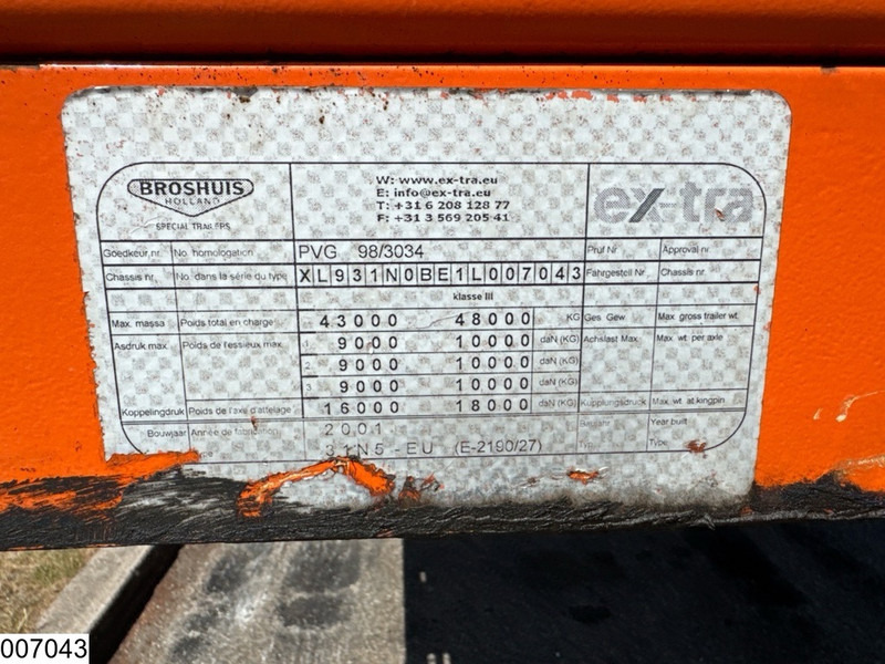 Broshuis open laadbak Extandable 21 Meter, 53750 kg - Flaktrailer: bild 5 Broshuis open laadbak Extandable 21 Meter, 53750 kg - Flaktrailer: bild 5