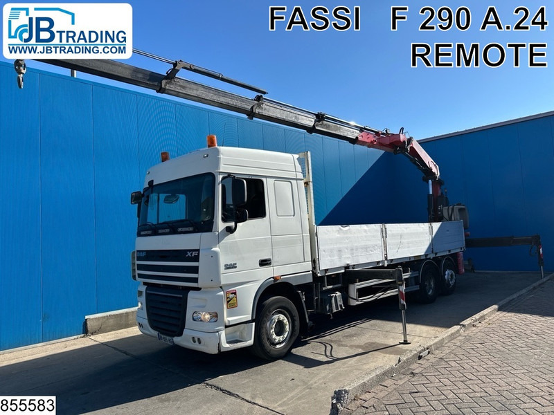 DAF XF 410 6x2, Fassi, Retarder, Remote - Flakbil, Kranbil: bild 1 DAF XF 410 6x2, Fassi, Retarder, Remote - Flakbil, Kranbil: bild 1