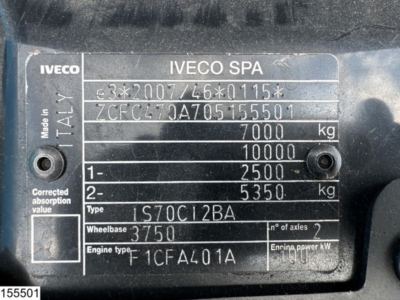 Iveco 70C14 EURO 6, Dhollandia, Engine problem - Lastbil med skåp: bild 5 Iveco 70C14 EURO 6, Dhollandia, Engine problem - Lastbil med skåp: bild 5