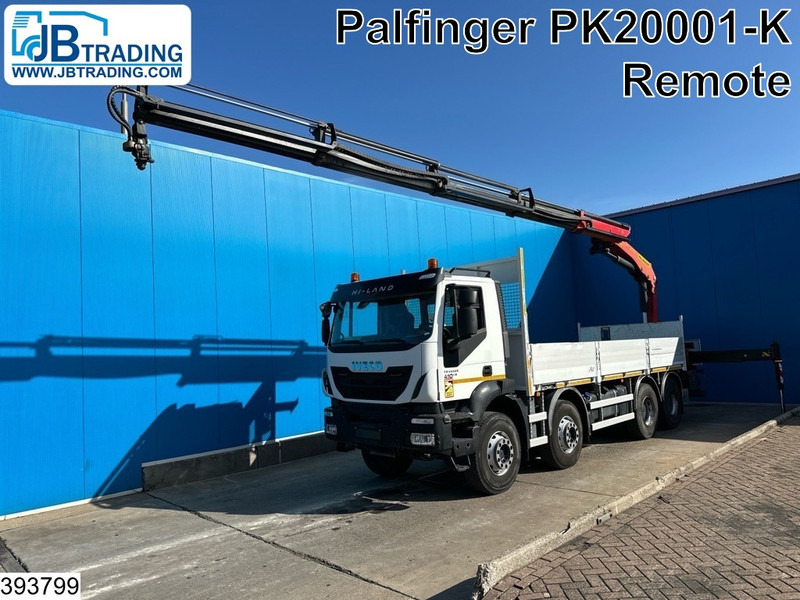 Iveco Trakker 410 8x4, EURO 6, Palfinger, Remote, Retarder - Flakbil, Kranbil: bild 1 Iveco Trakker 410 8x4, EURO 6, Palfinger, Remote, Retarder - Flakbil, Kranbil: bild 1