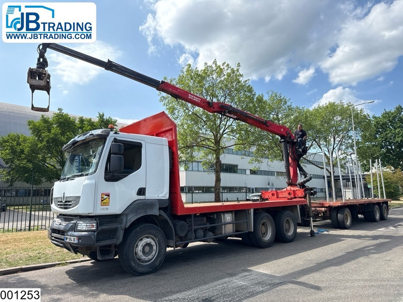Renault Kerax 450 Dxi 6x4, Manual, Steel, Palfinger, Combi - Timmerbil, Kranbil: bild 1 Renault Kerax 450 Dxi 6x4, Manual, Steel, Palfinger, Combi - Timmerbil, Kranbil: bild 1