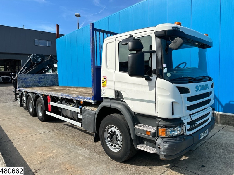 Scania P 410 8x4, EURO 6, HIAB, Remote, Steeringaxle - Flakbil, Kranbil: bild 4 Scania P 410 8x4, EURO 6, HIAB, Remote, Steeringaxle - Flakbil, Kranbil: bild 4