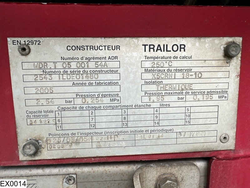 Trailor Bitum 34122 Liter, 1 Compartment - Tanktrailer: bild 3 Trailor Bitum 34122 Liter, 1 Compartment - Tanktrailer: bild 3