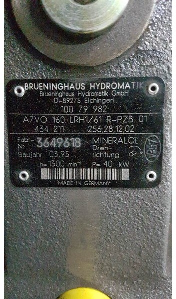 Brueninghaus Hydromatik A7VO160LRH1/61R - Load sensing pump - Hydraulik: bild 4 Brueninghaus Hydromatik A7VO160LRH1/61R - Load sensing pump - Hydraulik: bild 4