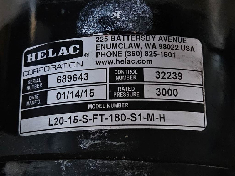 JLG - Helac L20-15-S - Rotary actuator/Drehantrieb - Hydraulik: bild 5 JLG - Helac L20-15-S - Rotary actuator/Drehantrieb - Hydraulik: bild 5