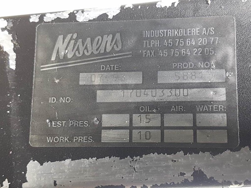 Nissens 170403300 - Oil Cooler/Kühler/Koeler - Motor och reservdelar för Byggmaskiner: bild 4 Nissens 170403300 - Oil Cooler/Kühler/Koeler - Motor och reservdelar för Byggmaskiner: bild 4