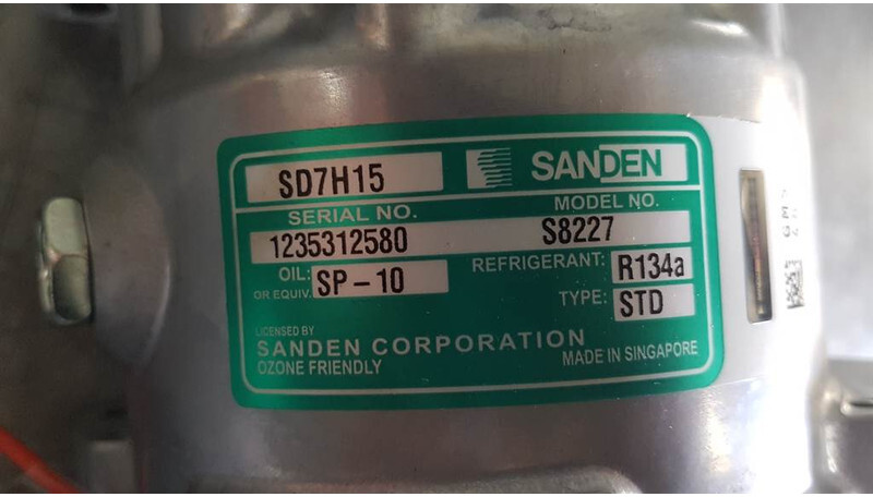 SANDEN SD7H15-S8227-Compressor/Kompressor/Aircopom - Motor och reservdelar för Byggmaskiner: bild 3 SANDEN SD7H15-S8227-Compressor/Kompressor/Aircopom - Motor och reservdelar för Byggmaskiner: bild 3