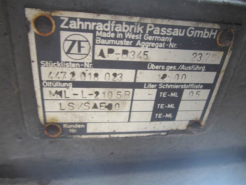 ZF AP-B345 - O&K - Axle/Achse/As - Axel och reservdelar för Byggmaskiner: bild 3 ZF AP-B345 - O&K - Axle/Achse/As - Axel och reservdelar för Byggmaskiner: bild 3