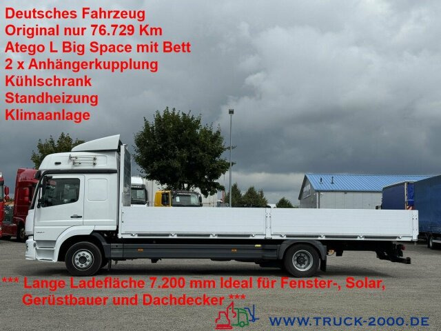 Mercedes-Benz Atego 1227 Big Space Großes Haus 7,2m Pritsche - Flakbil: bild 1 Mercedes-Benz Atego 1227 Big Space Großes Haus 7,2m Pritsche - Flakbil: bild 1