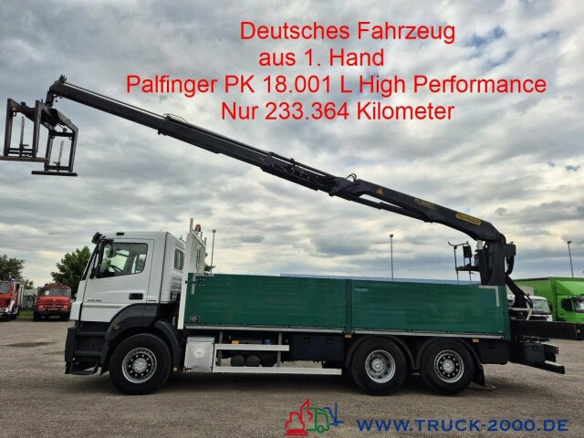 Mercedes-Benz Axor 2536 Palfinger PK 18001 HP Nur 233.964 KM - Flakbil, Kranbil: bild 1 Mercedes-Benz Axor 2536 Palfinger PK 18001 HP Nur 233.964 KM - Flakbil, Kranbil: bild 1