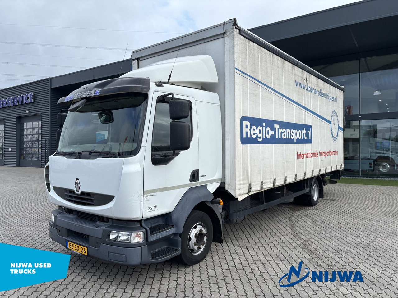 Renault MIDLUM 220 4x2 Schuifzeil + Laadklep - Kapellbil: bild 1 Renault MIDLUM 220 4x2 Schuifzeil + Laadklep - Kapellbil: bild 1