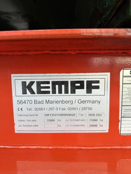 Tippbil semitrailer Kempf SKM 35/3 Hardox 31 m³ Lift ALCOA: bild 27