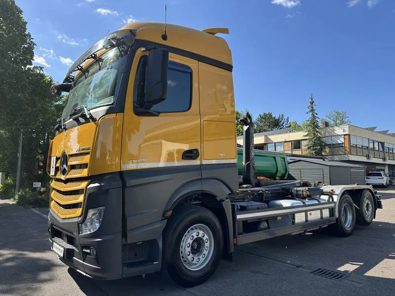 Mercedes-Benz Actros 2645 6x2 ABROLLER Lenk/Lift MEILLER 2170 Intarder - Lastväxlare lastbil, Kranbil: bild 1 Mercedes-Benz Actros 2645 6x2 ABROLLER Lenk/Lift MEILLER 2170 Intarder - Lastväxlare lastbil, Kranbil: bild 1