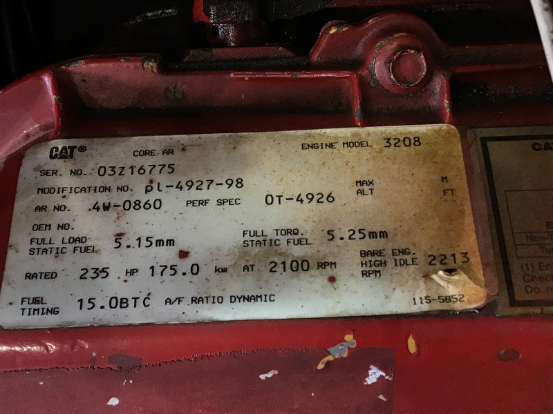 Caterpillar 3208 03Z-4W0860 USED - Byggmaskiner: bild 5 Caterpillar 3208 03Z-4W0860 USED - Byggmaskiner: bild 5