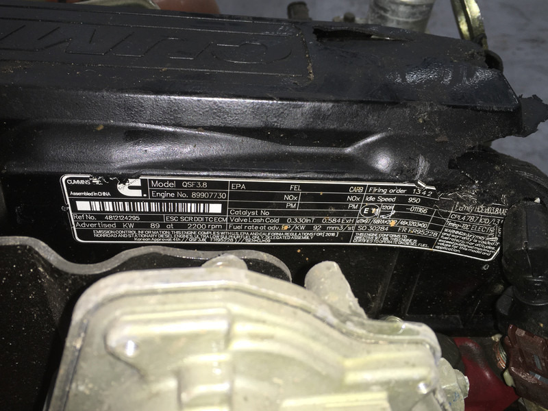 Byggmaskiner Cummins QSF3.8 CPL4787 FOR PARTS: bild 6