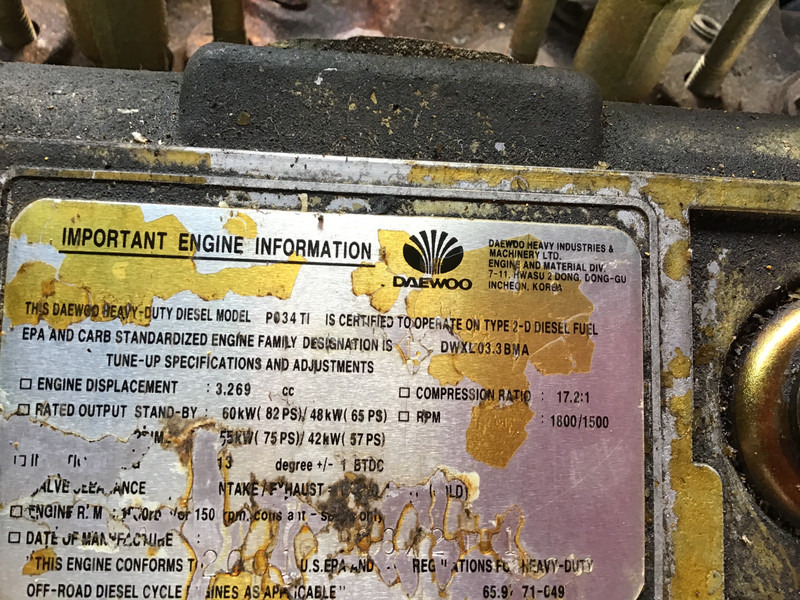 Doosan EWOO DAEWOO PO34TI GENERATOR 50 KVA USED - Elgenerator: bild 5 Doosan EWOO DAEWOO PO34TI GENERATOR 50 KVA USED - Elgenerator: bild 5