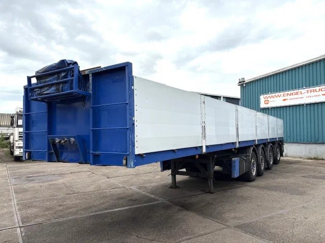 Kwb KWB P-504-STI-H 4-AXLE FLATBED TRAILER (SAF AXLES / 2x STEERING AXLE / 2x LIFT-AXLE / ALUMINIUM SIDE BORDS /ABS-EBS) - Flaktrailer: bild 1 Kwb KWB P-504-STI-H 4-AXLE FLATBED TRAILER (SAF AXLES / 2x STEERING AXLE / 2x LIFT-AXLE / ALUMINIUM SIDE BORDS /ABS-EBS) - Flaktrailer: bild 1