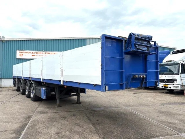 Kwb KWB P-504-STI-H 4-AXLE FLATBED TRAILER (SAF AXLES / 2x STEERING AXLE / 2x LIFT-AXLE / ALUMINIUM SIDE BORDS /ABS-EBS) - Flaktrailer: bild 2 Kwb KWB P-504-STI-H 4-AXLE FLATBED TRAILER (SAF AXLES / 2x STEERING AXLE / 2x LIFT-AXLE / ALUMINIUM SIDE BORDS /ABS-EBS) - Flaktrailer: bild 2