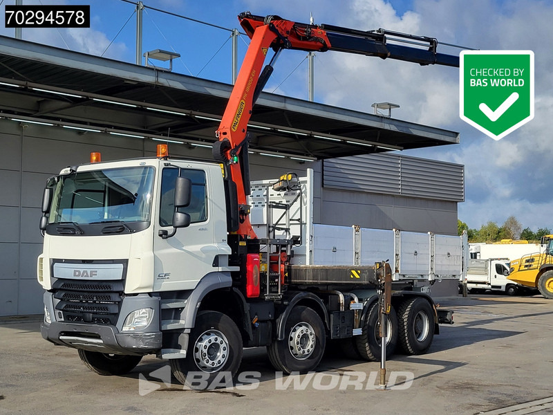 DAF CF 460 8X4 Palfinger PK18002 EH Crane tipper Retarder Big-Axle Steelsuspension Manual - Tippbil lastbil, Kranbil: bild 1 DAF CF 460 8X4 Palfinger PK18002 EH Crane tipper Retarder Big-Axle Steelsuspension Manual - Tippbil lastbil, Kranbil: bild 1