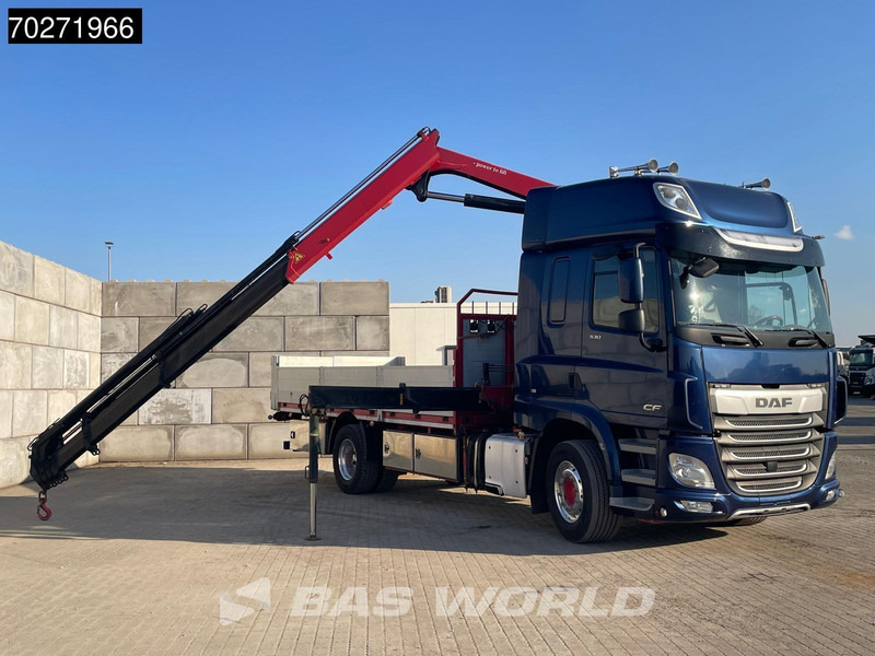 DAF CF 530 4X2 HMF 1820-RC Kran Crane Retarder Space cab Euro 6 - Flakbil, Kranbil: bild 5 DAF CF 530 4X2 HMF 1820-RC Kran Crane Retarder Space cab Euro 6 - Flakbil, Kranbil: bild 5